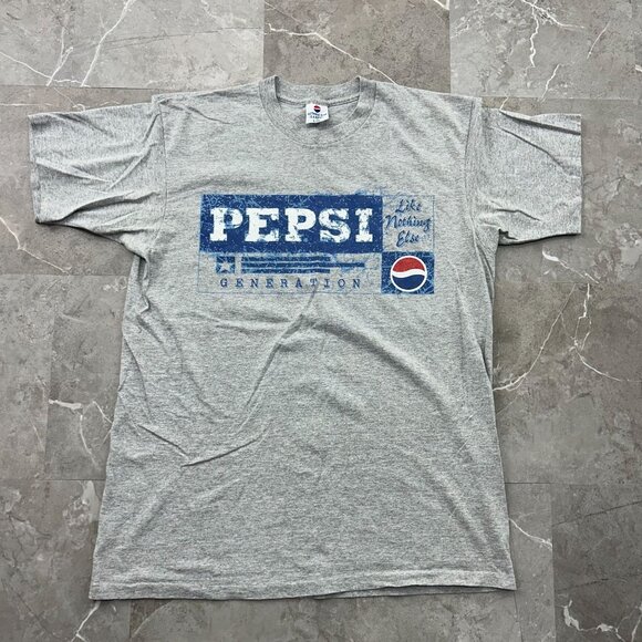 VINTAGE PEPSI GRAPHIC TEE MENS LARGE / XL SHORT SLEEVE GENERATION - Picture 1 of 8